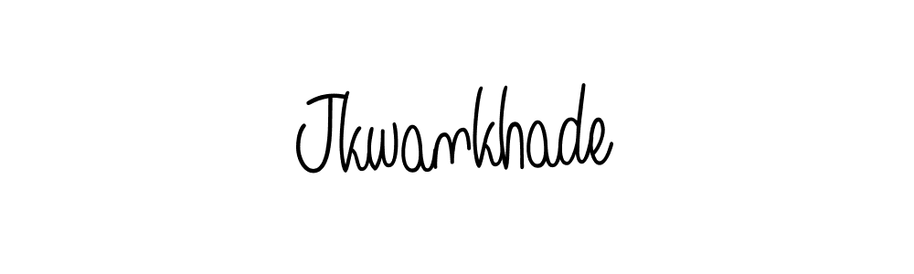 Jkwankhade stylish signature style. Best Handwritten Sign (Angelique-Rose-font-FFP) for my name. Handwritten Signature Collection Ideas for my name Jkwankhade. Jkwankhade signature style 5 images and pictures png