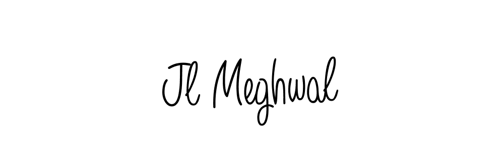 Design your own signature with our free online signature maker. With this signature software, you can create a handwritten (Angelique-Rose-font-FFP) signature for name Jl Meghwal. Jl Meghwal signature style 5 images and pictures png