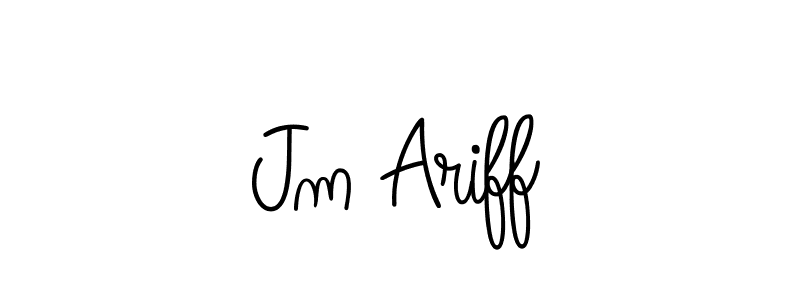 It looks lik you need a new signature style for name Jm Ariff. Design unique handwritten (Angelique-Rose-font-FFP) signature with our free signature maker in just a few clicks. Jm Ariff signature style 5 images and pictures png