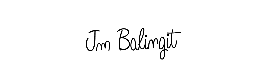 How to make Jm Balingit signature? Angelique-Rose-font-FFP is a professional autograph style. Create handwritten signature for Jm Balingit name. Jm Balingit signature style 5 images and pictures png