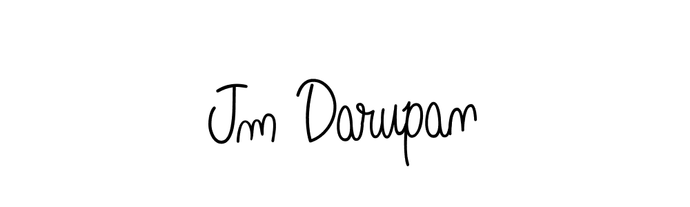 Make a beautiful signature design for name Jm Darupan. With this signature (Angelique-Rose-font-FFP) style, you can create a handwritten signature for free. Jm Darupan signature style 5 images and pictures png