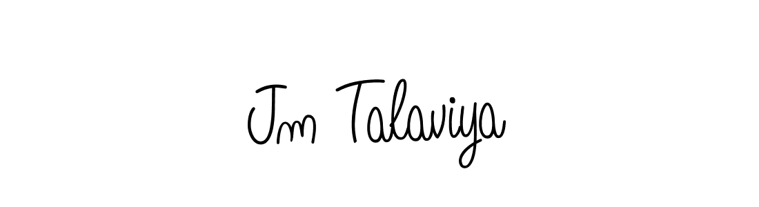 Best and Professional Signature Style for Jm Talaviya. Angelique-Rose-font-FFP Best Signature Style Collection. Jm Talaviya signature style 5 images and pictures png