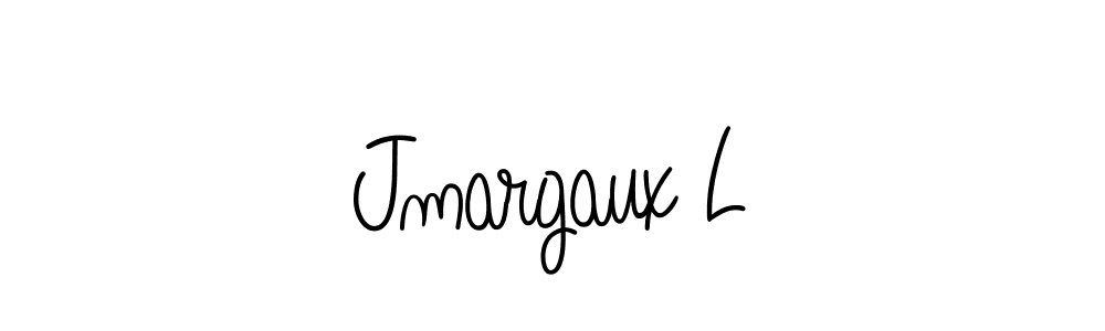 Use a signature maker to create a handwritten signature online. With this signature software, you can design (Angelique-Rose-font-FFP) your own signature for name Jmargaux L. Jmargaux L signature style 5 images and pictures png