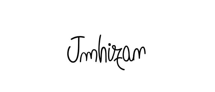 The best way (Angelique-Rose-font-FFP) to make a short signature is to pick only two or three words in your name. The name Jmhizan include a total of six letters. For converting this name. Jmhizan signature style 5 images and pictures png
