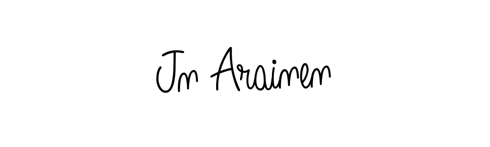 The best way (Angelique-Rose-font-FFP) to make a short signature is to pick only two or three words in your name. The name Jn Arainen include a total of six letters. For converting this name. Jn Arainen signature style 5 images and pictures png