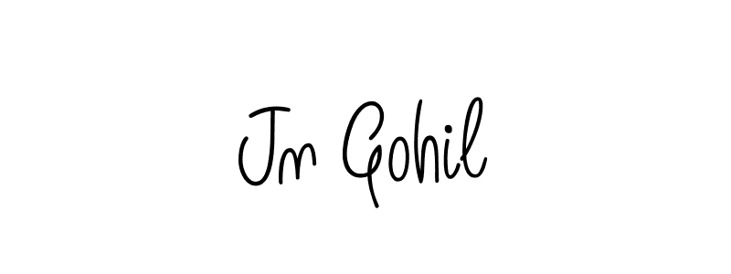 Create a beautiful signature design for name Jn Gohil. With this signature (Angelique-Rose-font-FFP) fonts, you can make a handwritten signature for free. Jn Gohil signature style 5 images and pictures png