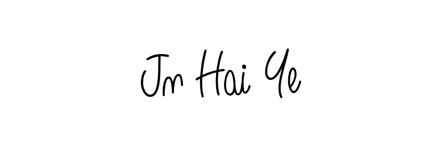Check out images of Autograph of Jn Hai Ye name. Actor Jn Hai Ye Signature Style. Angelique-Rose-font-FFP is a professional sign style online. Jn Hai Ye signature style 5 images and pictures png