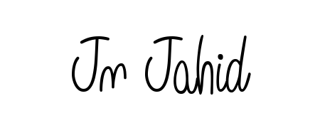 The Angelique-Rose-font-FFP typeface gives name Jn Jahid a refined look. Suitable for certificates, diplomas, and official verification. Jn Jahid signature style 5 images and pictures png