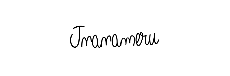 You should practise on your own different ways (Angelique-Rose-font-FFP) to write your name (Jnanameru) in signature. don't let someone else do it for you. Jnanameru signature style 5 images and pictures png
