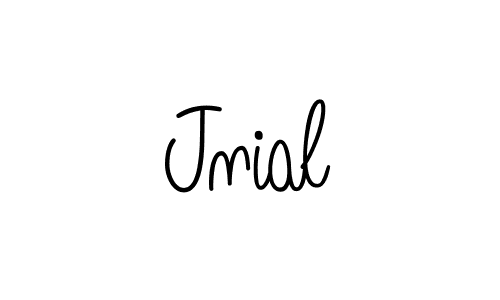 Jnial stylish signature style. Best Handwritten Sign (Angelique-Rose-font-FFP) for my name. Handwritten Signature Collection Ideas for my name Jnial. Jnial signature style 5 images and pictures png