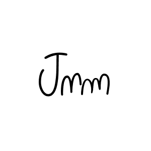 Jnm stylish signature style. Best Handwritten Sign (Angelique-Rose-font-FFP) for my name. Handwritten Signature Collection Ideas for my name Jnm. Jnm signature style 5 images and pictures png