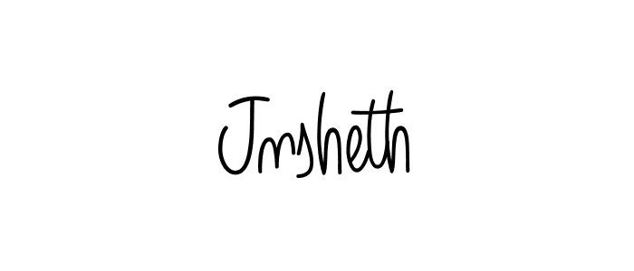 How to make Jnsheth name signature. Use Angelique-Rose-font-FFP style for creating short signs online. This is the latest handwritten sign. Jnsheth signature style 5 images and pictures png