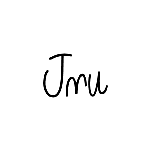 Design your own signature with our free online signature maker. With this signature software, you can create a handwritten (Angelique-Rose-font-FFP) signature for name Jnu. Jnu signature style 5 images and pictures png