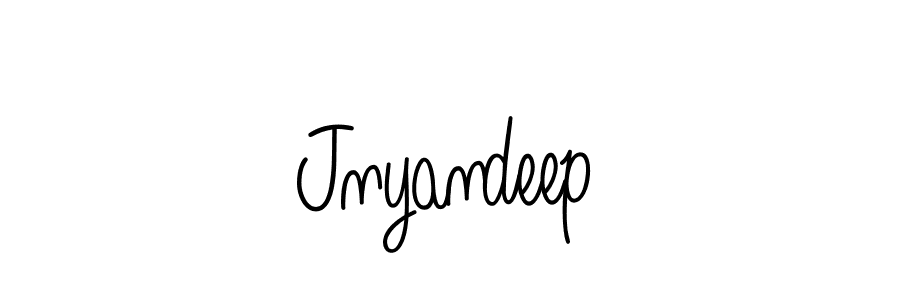 Make a beautiful signature design for name Jnyandeep. With this signature (Angelique-Rose-font-FFP) style, you can create a handwritten signature for free. Jnyandeep signature style 5 images and pictures png