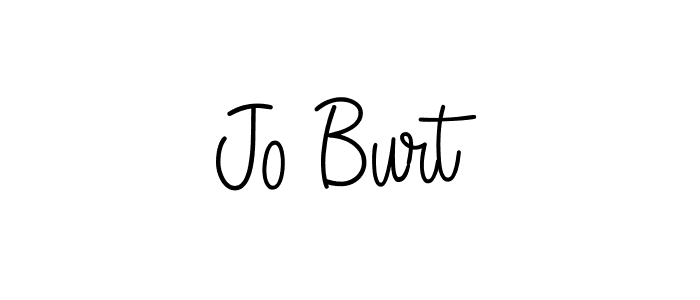 Jo Burt stylish signature style. Best Handwritten Sign (Angelique-Rose-font-FFP) for my name. Handwritten Signature Collection Ideas for my name Jo Burt. Jo Burt signature style 5 images and pictures png