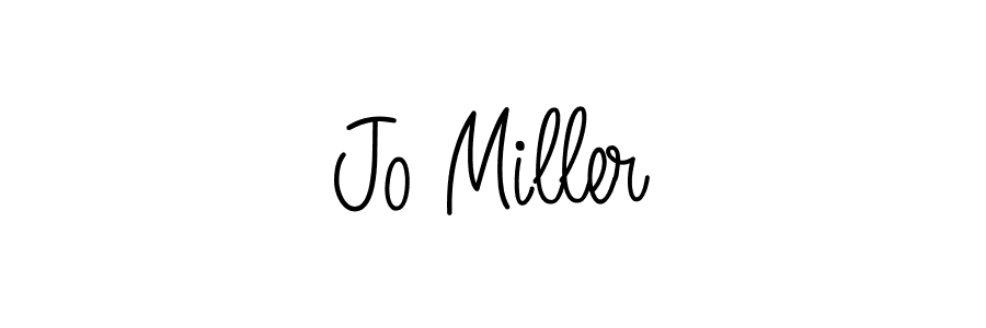 Use a signature maker to create a handwritten signature online. With this signature software, you can design (Angelique-Rose-font-FFP) your own signature for name Jo Miller. Jo Miller signature style 5 images and pictures png