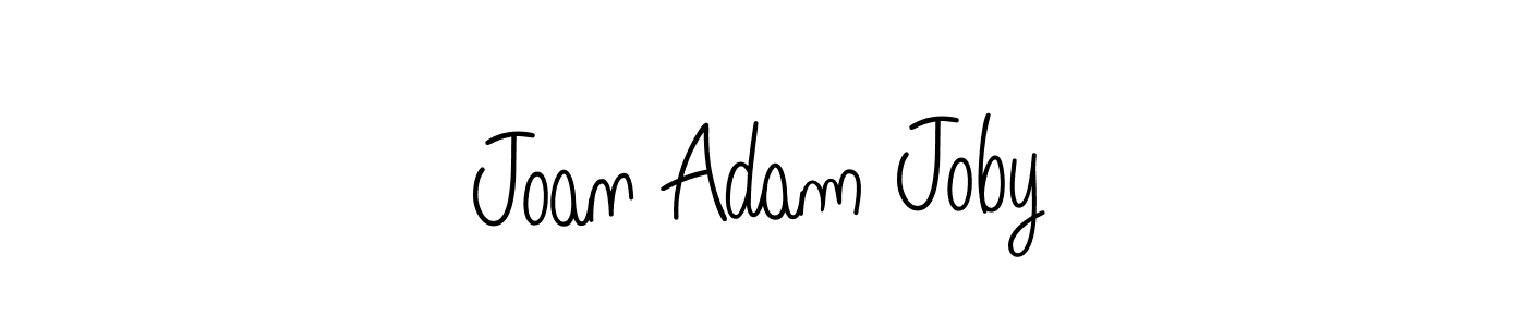 Use a signature maker to create a handwritten signature online. With this signature software, you can design (Angelique-Rose-font-FFP) your own signature for name Joan Adam Joby. Joan Adam Joby signature style 5 images and pictures png