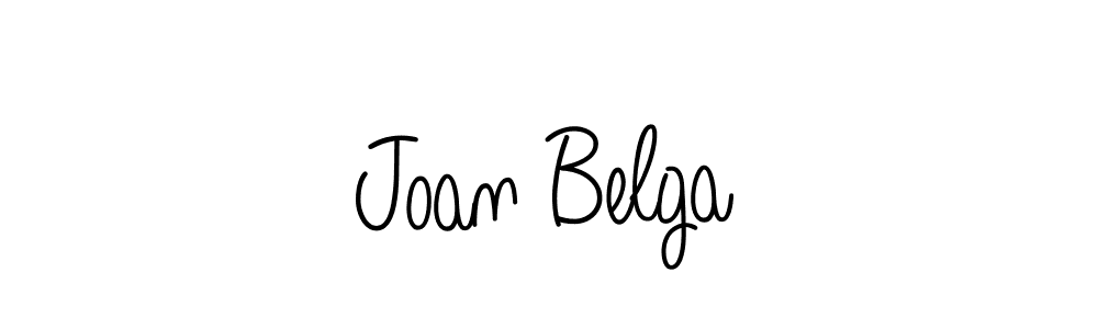 Joan Belga stylish signature style. Best Handwritten Sign (Angelique-Rose-font-FFP) for my name. Handwritten Signature Collection Ideas for my name Joan Belga. Joan Belga signature style 5 images and pictures png