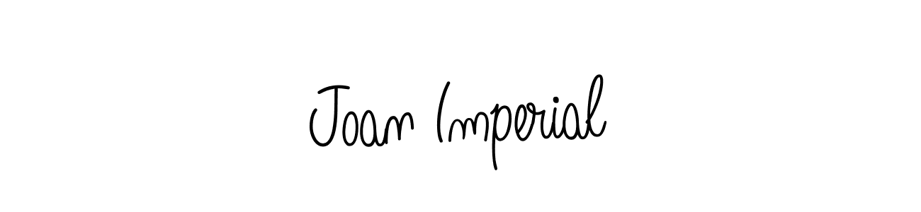 You should practise on your own different ways (Angelique-Rose-font-FFP) to write your name (Joan Imperial) in signature. don't let someone else do it for you. Joan Imperial signature style 5 images and pictures png