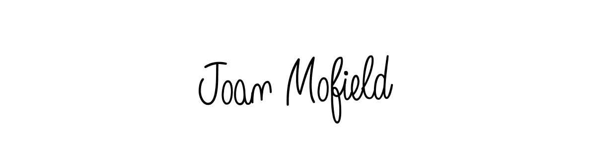 Make a beautiful signature design for name Joan Mofield. With this signature (Angelique-Rose-font-FFP) style, you can create a handwritten signature for free. Joan Mofield signature style 5 images and pictures png