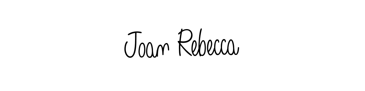 Joan Rebecca stylish signature style. Best Handwritten Sign (Angelique-Rose-font-FFP) for my name. Handwritten Signature Collection Ideas for my name Joan Rebecca. Joan Rebecca signature style 5 images and pictures png