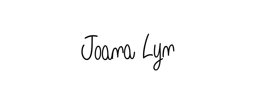Use a signature maker to create a handwritten signature online. With this signature software, you can design (Angelique-Rose-font-FFP) your own signature for name Joana Lyn. Joana Lyn signature style 5 images and pictures png