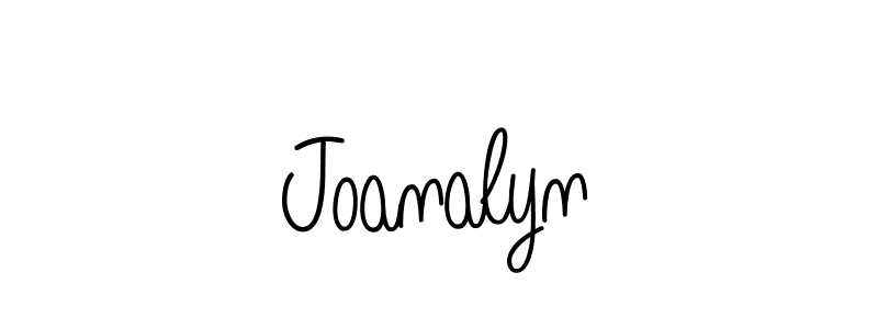 Make a beautiful signature design for name Joanalyn. With this signature (Angelique-Rose-font-FFP) style, you can create a handwritten signature for free. Joanalyn signature style 5 images and pictures png