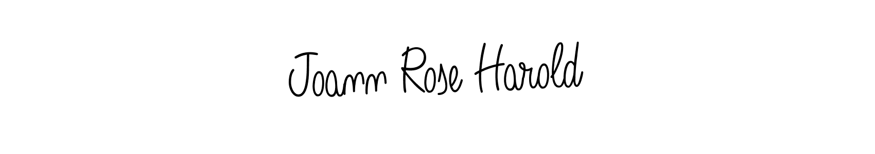 Design your own signature with our free online signature maker. With this signature software, you can create a handwritten (Angelique-Rose-font-FFP) signature for name Joann Rose Harold. Joann Rose Harold signature style 5 images and pictures png