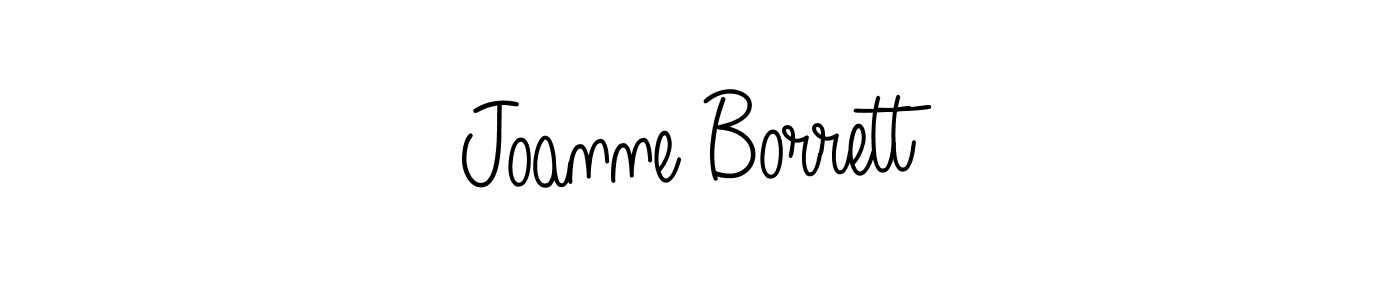 Check out images of Autograph of Joanne Borrett name. Actor Joanne Borrett Signature Style. Angelique-Rose-font-FFP is a professional sign style online. Joanne Borrett signature style 5 images and pictures png