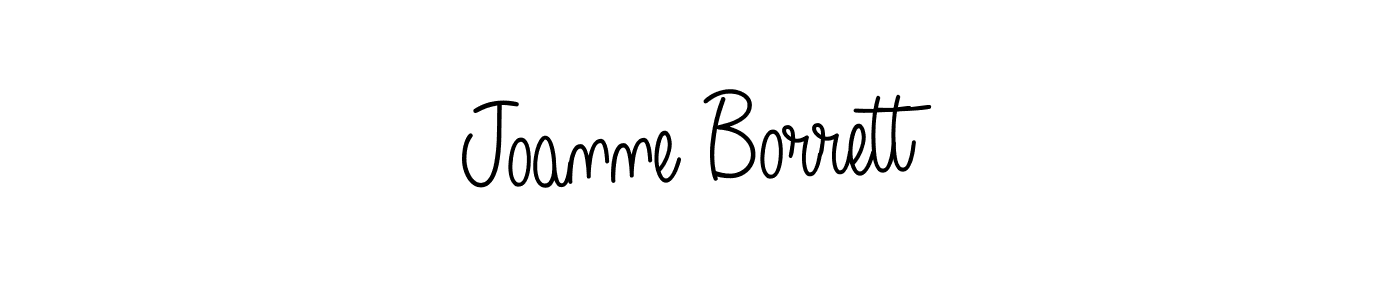 Make a beautiful signature design for name Joanne Borrett. With this signature (Angelique-Rose-font-FFP) style, you can create a handwritten signature for free. Joanne Borrett signature style 5 images and pictures png