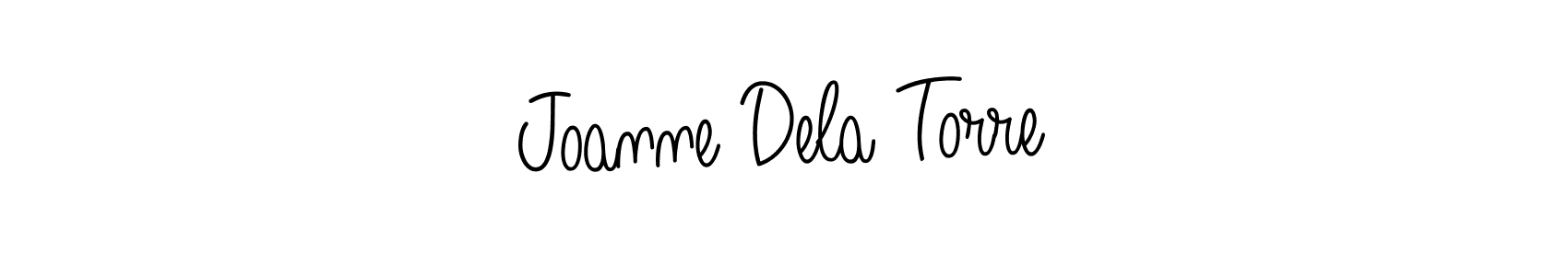 Make a beautiful signature design for name Joanne Dela Torre. With this signature (Angelique-Rose-font-FFP) style, you can create a handwritten signature for free. Joanne Dela Torre signature style 5 images and pictures png