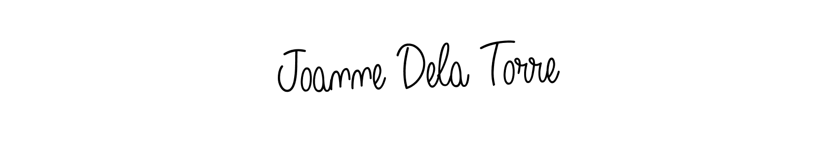 Make a beautiful signature design for name Joanne Dela Torre. With this signature (Angelique-Rose-font-FFP) style, you can create a handwritten signature for free. Joanne Dela Torre signature style 5 images and pictures png