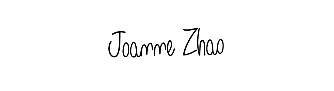 Joanne Zhao stylish signature style. Best Handwritten Sign (Angelique-Rose-font-FFP) for my name. Handwritten Signature Collection Ideas for my name Joanne Zhao. Joanne Zhao signature style 5 images and pictures png