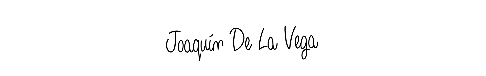 Make a beautiful signature design for name Joaquín De La Vega. With this signature (Angelique-Rose-font-FFP) style, you can create a handwritten signature for free. Joaquín De La Vega signature style 5 images and pictures png