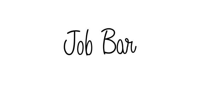 You should practise on your own different ways (Angelique-Rose-font-FFP) to write your name (Job Bar) in signature. don't let someone else do it for you. Job Bar signature style 5 images and pictures png