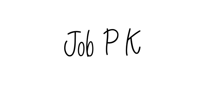Job P K stylish signature style. Best Handwritten Sign (Angelique-Rose-font-FFP) for my name. Handwritten Signature Collection Ideas for my name Job P K. Job P K signature style 5 images and pictures png