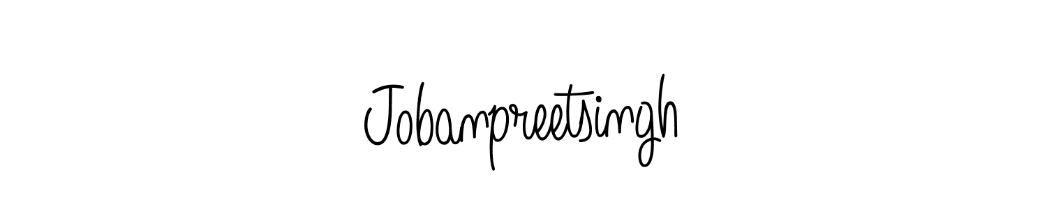 How to make Jobanpreetsingh name signature. Use Angelique-Rose-font-FFP style for creating short signs online. This is the latest handwritten sign. Jobanpreetsingh signature style 5 images and pictures png