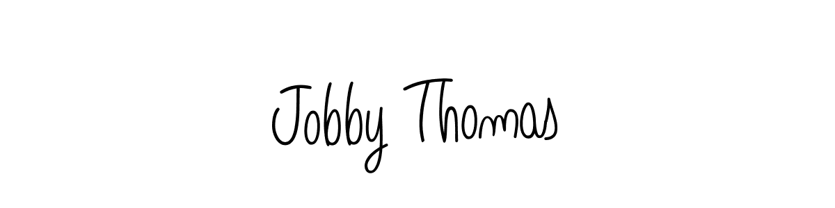 Use a signature maker to create a handwritten signature online. With this signature software, you can design (Angelique-Rose-font-FFP) your own signature for name Jobby Thomas. Jobby Thomas signature style 5 images and pictures png