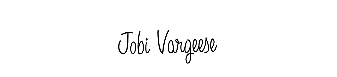 if you are searching for the best signature style for your name Jobi Vargeese. so please give up your signature search. here we have designed multiple signature styles  using Angelique-Rose-font-FFP. Jobi Vargeese signature style 5 images and pictures png