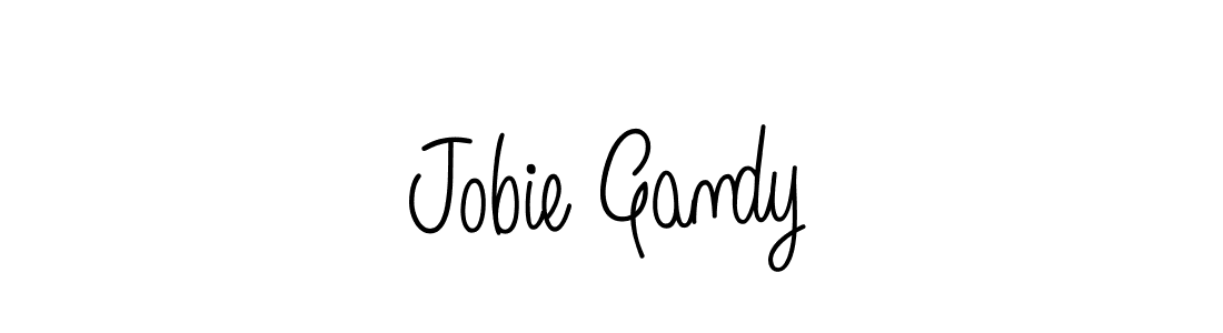 How to make Jobie Gandy name signature. Use Angelique-Rose-font-FFP style for creating short signs online. This is the latest handwritten sign. Jobie Gandy signature style 5 images and pictures png