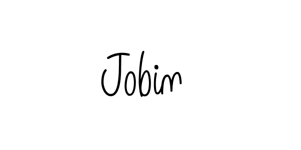 How to Draw Jobin  signature style? Angelique-Rose-font-FFP is a latest design signature styles for name Jobin . Jobin  signature style 5 images and pictures png