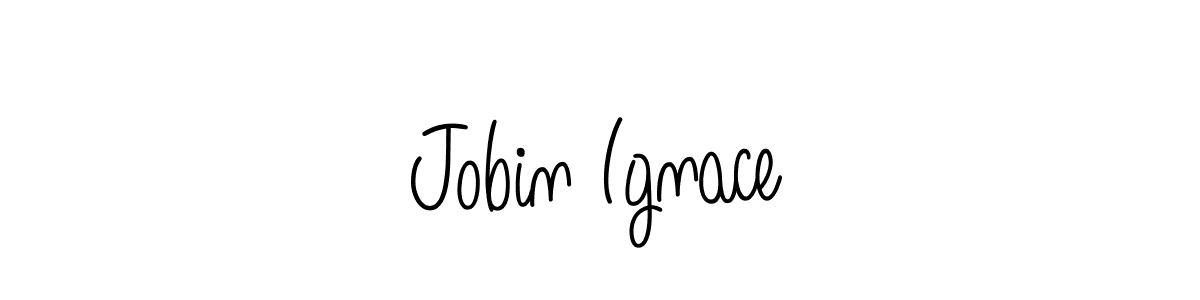 Make a beautiful signature design for name Jobin Ignace. With this signature (Angelique-Rose-font-FFP) style, you can create a handwritten signature for free. Jobin Ignace signature style 5 images and pictures png