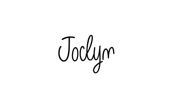 You should practise on your own different ways (Angelique-Rose-font-FFP) to write your name (Joclyn) in signature. don't let someone else do it for you. Joclyn signature style 5 images and pictures png