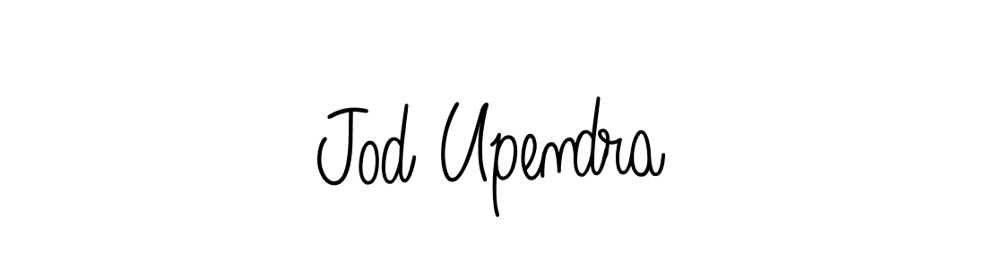Design your own signature with our free online signature maker. With this signature software, you can create a handwritten (Angelique-Rose-font-FFP) signature for name Jod Upendra. Jod Upendra signature style 5 images and pictures png