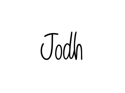 The best way (Angelique-Rose-font-FFP) to make a short signature is to pick only two or three words in your name. The name Jodh include a total of six letters. For converting this name. Jodh signature style 5 images and pictures png