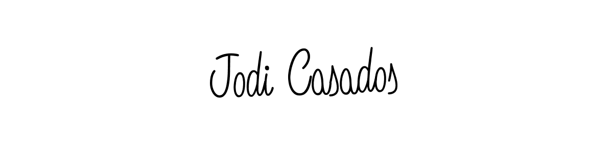 The best way (Angelique-Rose-font-FFP) to make a short signature is to pick only two or three words in your name. The name Jodi Casados include a total of six letters. For converting this name. Jodi Casados signature style 5 images and pictures png