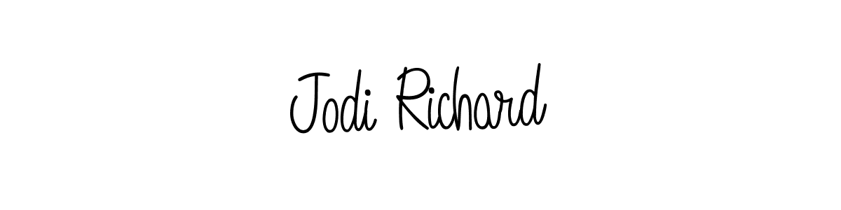 How to Draw Jodi Richard signature style? Angelique-Rose-font-FFP is a latest design signature styles for name Jodi Richard. Jodi Richard signature style 5 images and pictures png