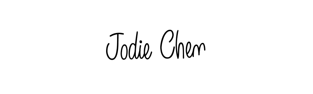 Use a signature maker to create a handwritten signature online. With this signature software, you can design (Angelique-Rose-font-FFP) your own signature for name Jodie Chen. Jodie Chen signature style 5 images and pictures png