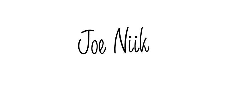 Joe Niik stylish signature style. Best Handwritten Sign (Angelique-Rose-font-FFP) for my name. Handwritten Signature Collection Ideas for my name Joe Niik. Joe Niik signature style 5 images and pictures png
