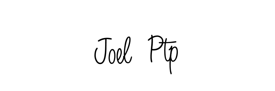 You should practise on your own different ways (Angelique-Rose-font-FFP) to write your name (Joel  Ptp) in signature. don't let someone else do it for you. Joel  Ptp signature style 5 images and pictures png